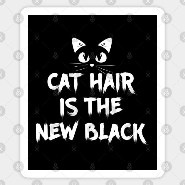 Cat Hair is the New Black Cute and Funny Sticker by mstory